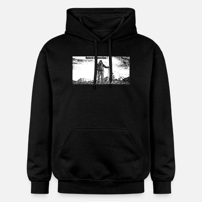 Run and run again - Sweat à capuche Softstyle® Gildan Unisexe - noir