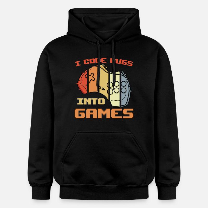 Blague de programmeur de jeu - Sweat à capuche Softstyle® Gildan Unisexe - noir