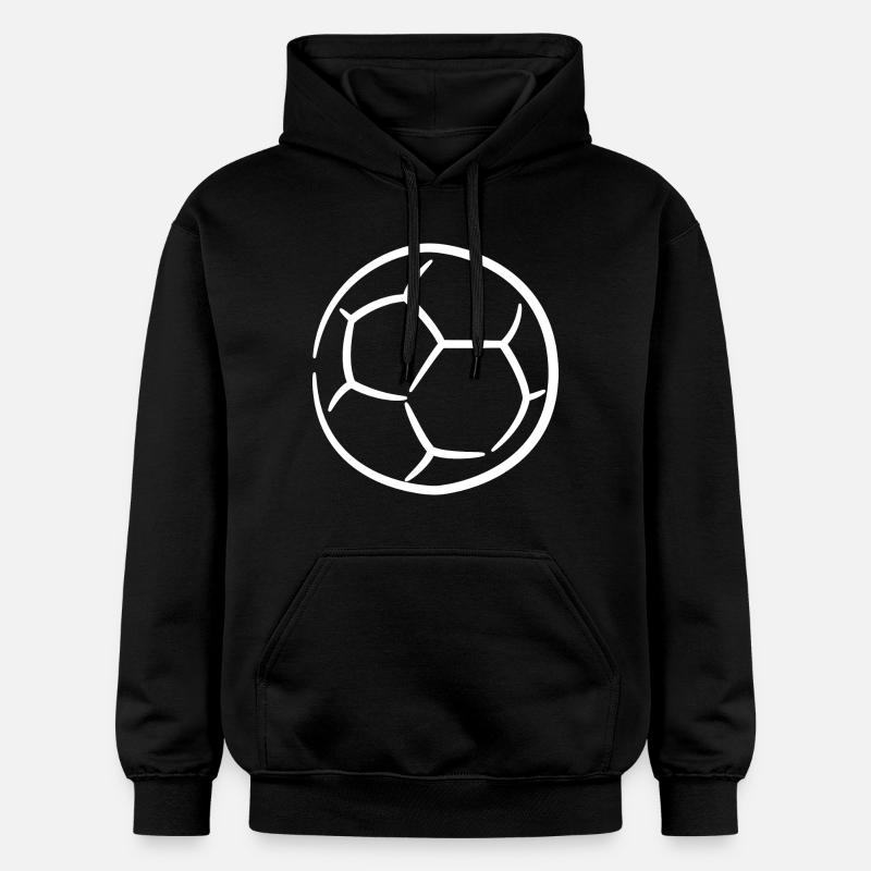 Dessin de handball - Sweat à capuche Softstyle® Gildan Unisexe - noir