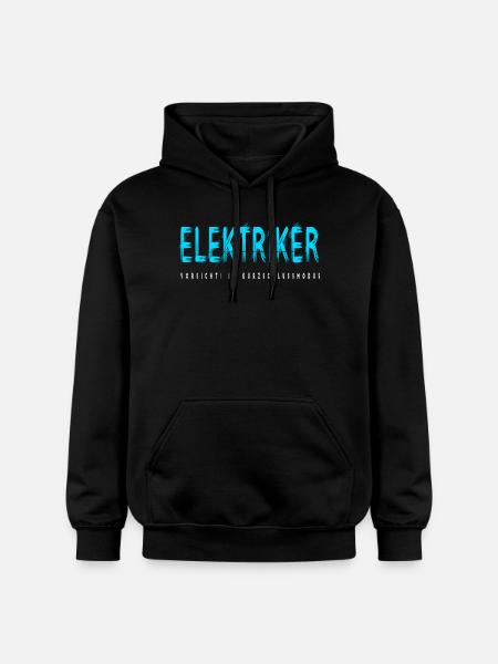 Elektriker Handwerker Design - Gildan Unisex Softstyle® Midweight Hoodie - Schwarz