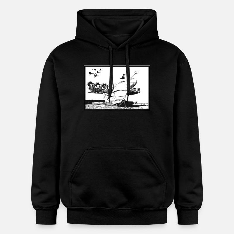 Epave d'avion - Sweat à capuche Softstyle® Gildan Unisexe - noir