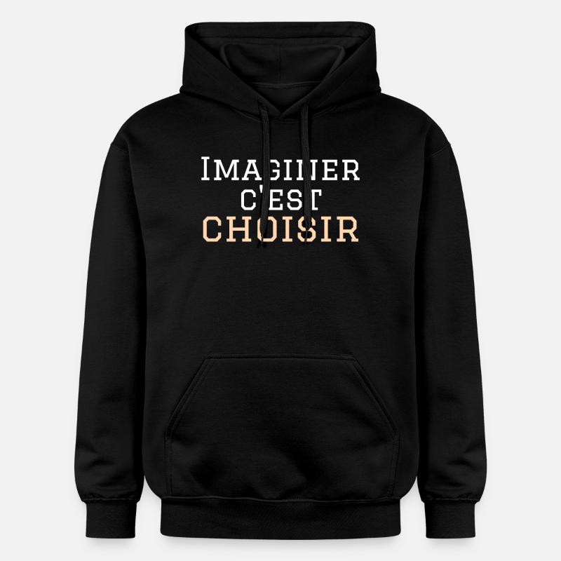 imaginer c'est choisir - Sweat à capuche Softstyle® Gildan Unisexe - noir