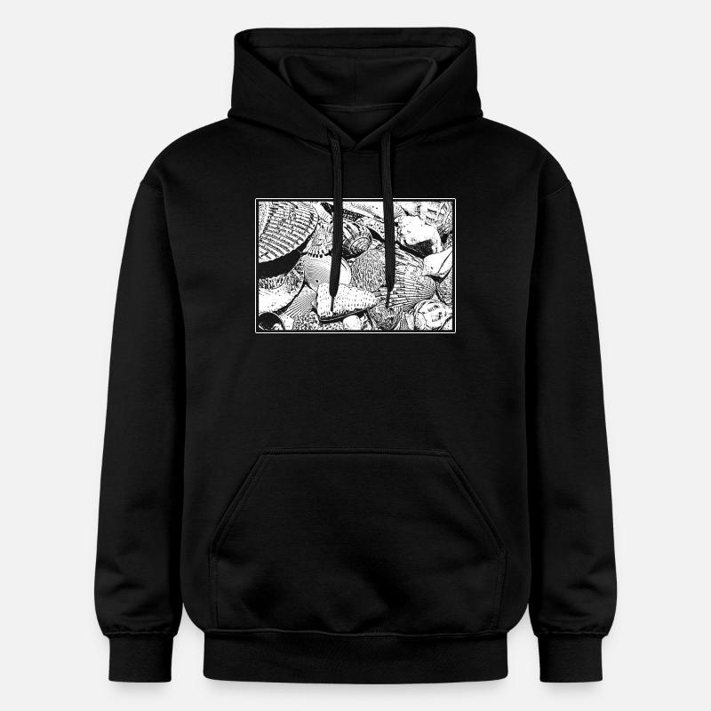 Les coquillages - Sweat à capuche Softstyle® Gildan Unisexe - noir