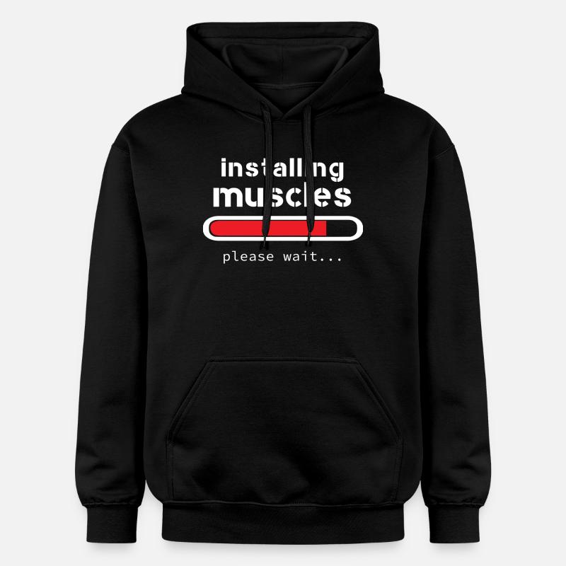 installing muscles - Sweat à capuche Softstyle® Gildan Unisexe - noir