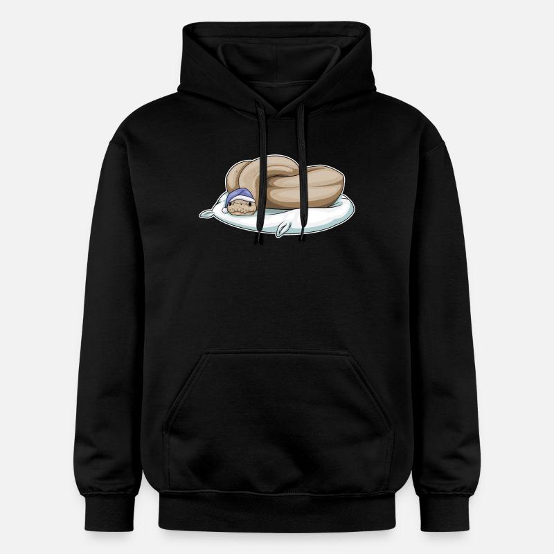 Oreiller de couchage serpent - Sweat à capuche Softstyle® Gildan Unisexe - noir