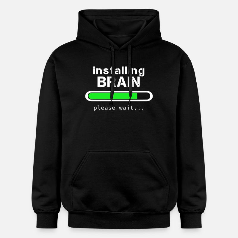 Installing Brain - Sweat à capuche Softstyle® Gildan Unisexe - noir
