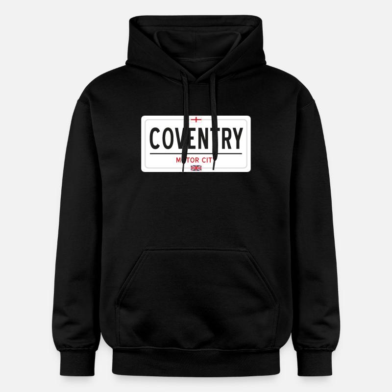 Panneau de place de Coventry - Sweat à capuche Softstyle® Gildan Unisexe - noir