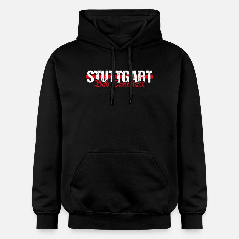 Stuttgart Bad Cannstatt altdeutsch - Gildan Unisex Softstyle® Midweight Hoodie - Schwarz