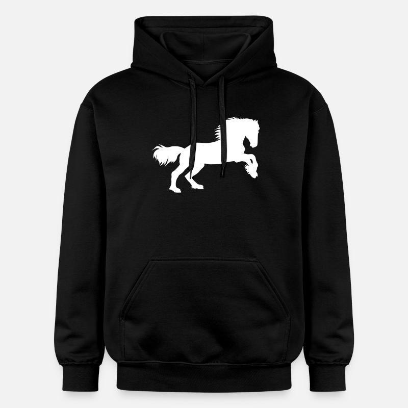 Puissance des chevaux - Sweat à capuche Softstyle® Gildan Unisexe - noir