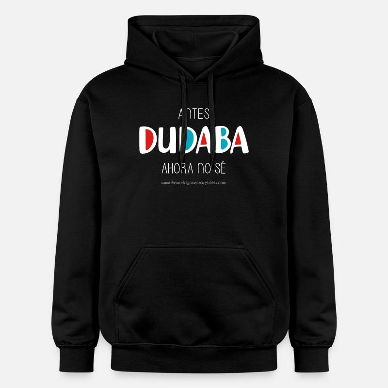J’avais l’habitude de douter (sombre) - Sweat à capuche Softstyle® Gildan Unisexe - noir