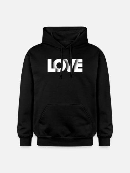 AMOUR - Sweat à capuche Softstyle® Gildan Unisexe - noir
