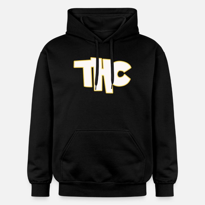 THC - Sweat à capuche Softstyle® Gildan Unisexe - noir