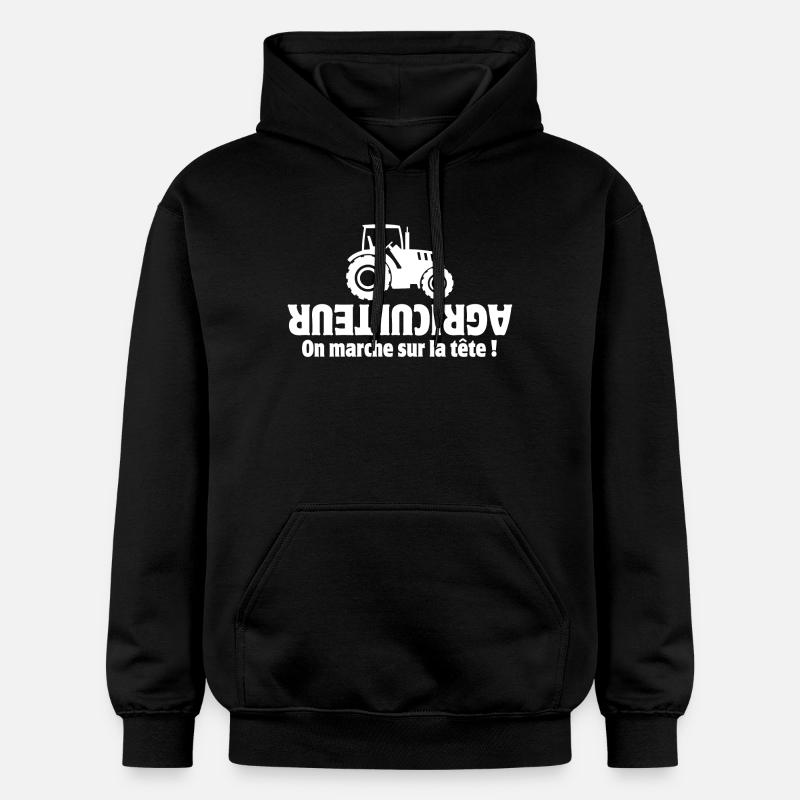 Bauer, Bauer, Bauer, Traktor - Gildan Unisex Softstyle® Midweight Hoodie - Schwarz