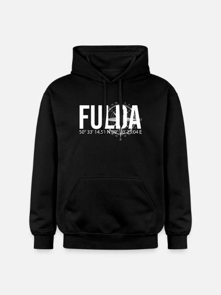 Koordinaten Fulda - Gildan Unisex Softstyle® Midweight Hoodie - Schwarz