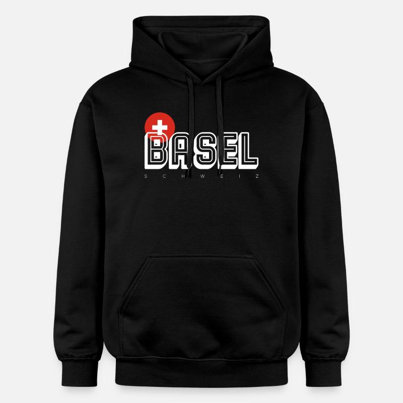 Bâle - Sweat à capuche Softstyle® Gildan Unisexe - noir
