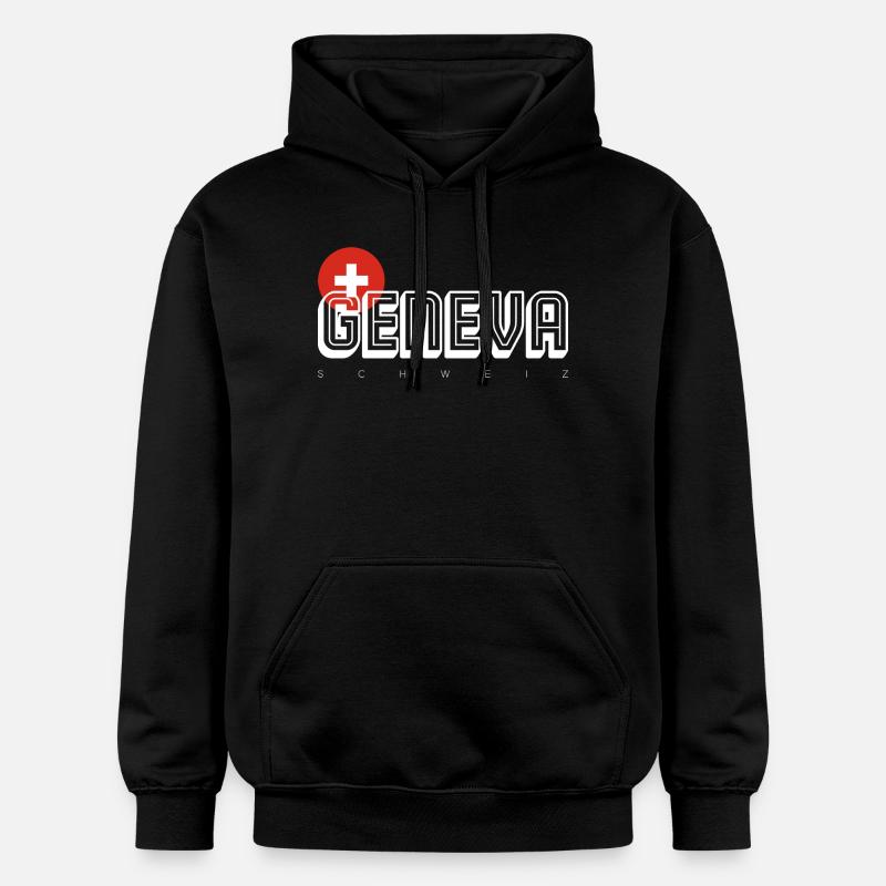 Genève - Sweat à capuche Softstyle® Gildan Unisexe - noir