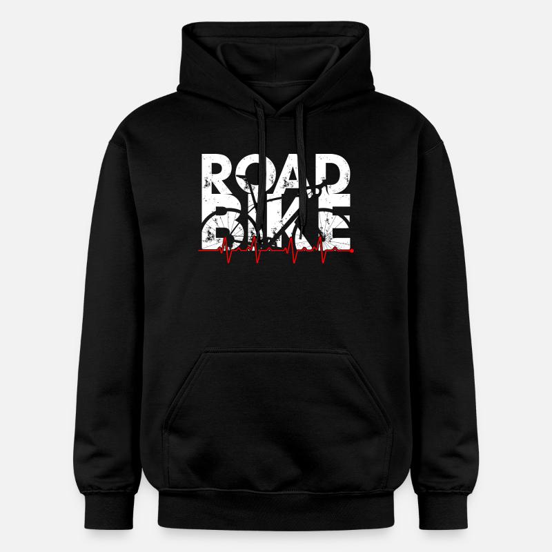 Vélo de route Heartbeat Sprint - Sweat à capuche Softstyle® Gildan Unisexe - noir