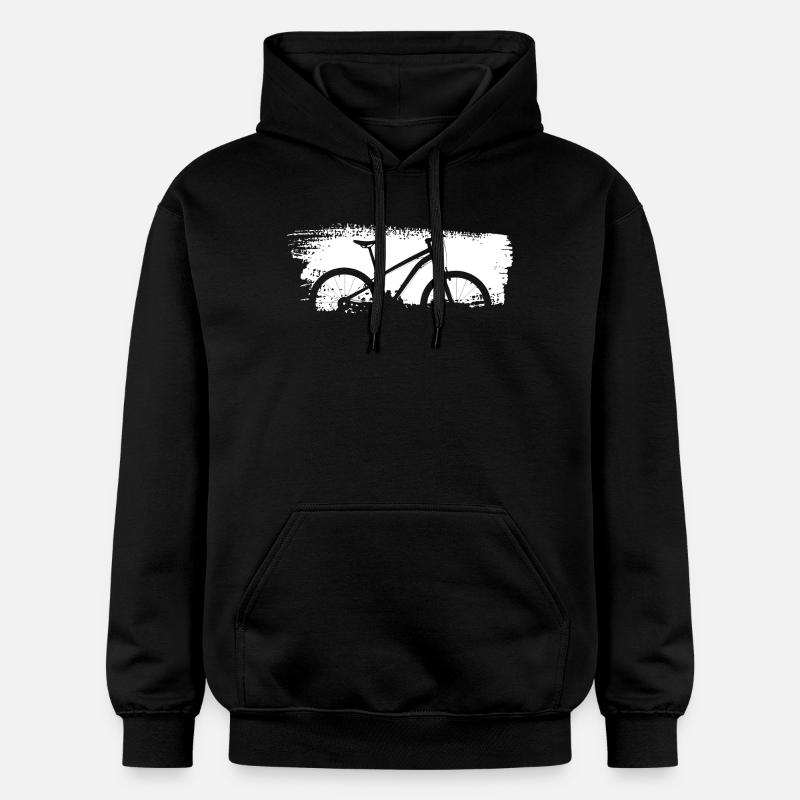 Silhouette de vélo urbain Graphic - Sweat à capuche Softstyle® Gildan Unisexe - noir
