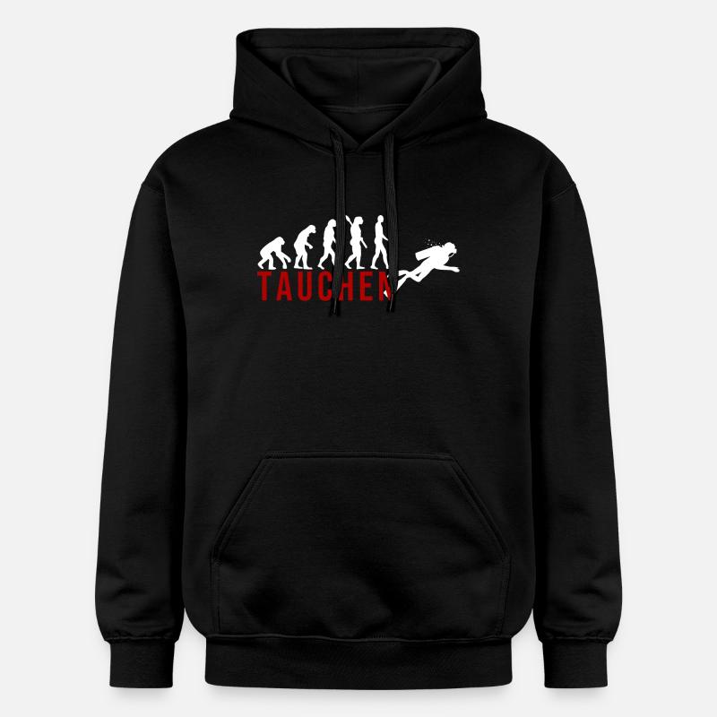 Ecolution Tauchen - Gildan Unisex Softstyle® Midweight Hoodie - Schwarz