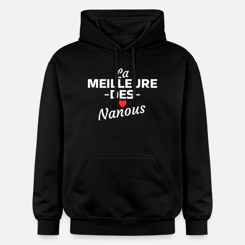 La Meilleure des Nanous - Sweat à capuche Softstyle® Gildan Unisexe - noir