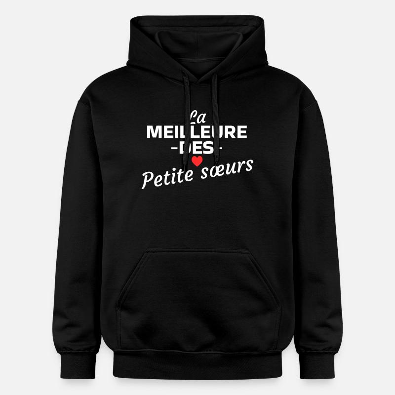 La meilleure des Petite Sœurs  - Sweat à capuche Softstyle® Gildan Unisexe - noir