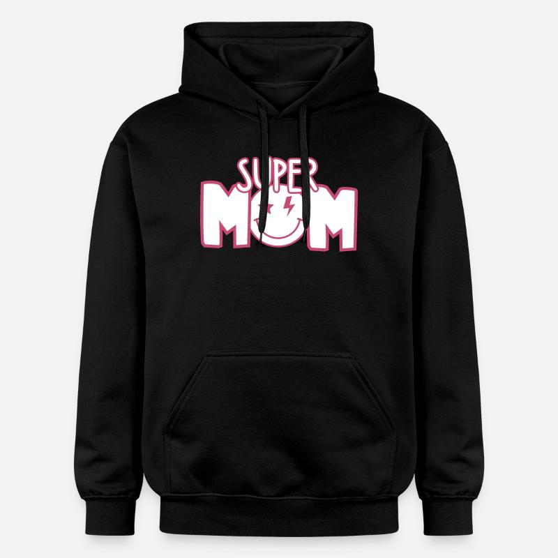 Super Maman - Sweat à capuche Softstyle® Gildan Unisexe - noir