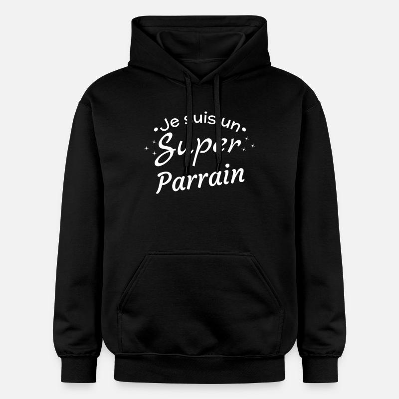 Ich bin ein großer Pate - Gildan Unisex Softstyle® Midweight Hoodie - Schwarz