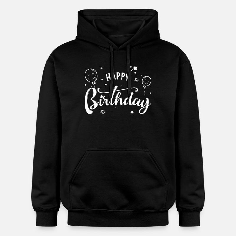 Ballons d’anniversaire Script - Sweat à capuche Softstyle® Gildan Unisexe - noir