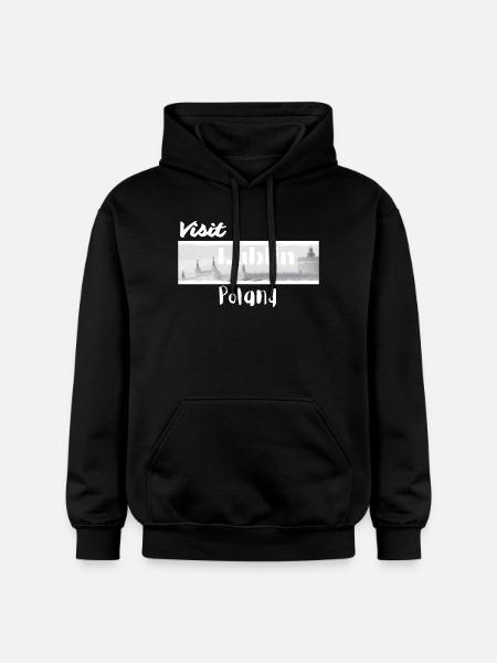 Visit Lublin Poland - Gildan Unisex Softstyle® Midweight Hoodie - black