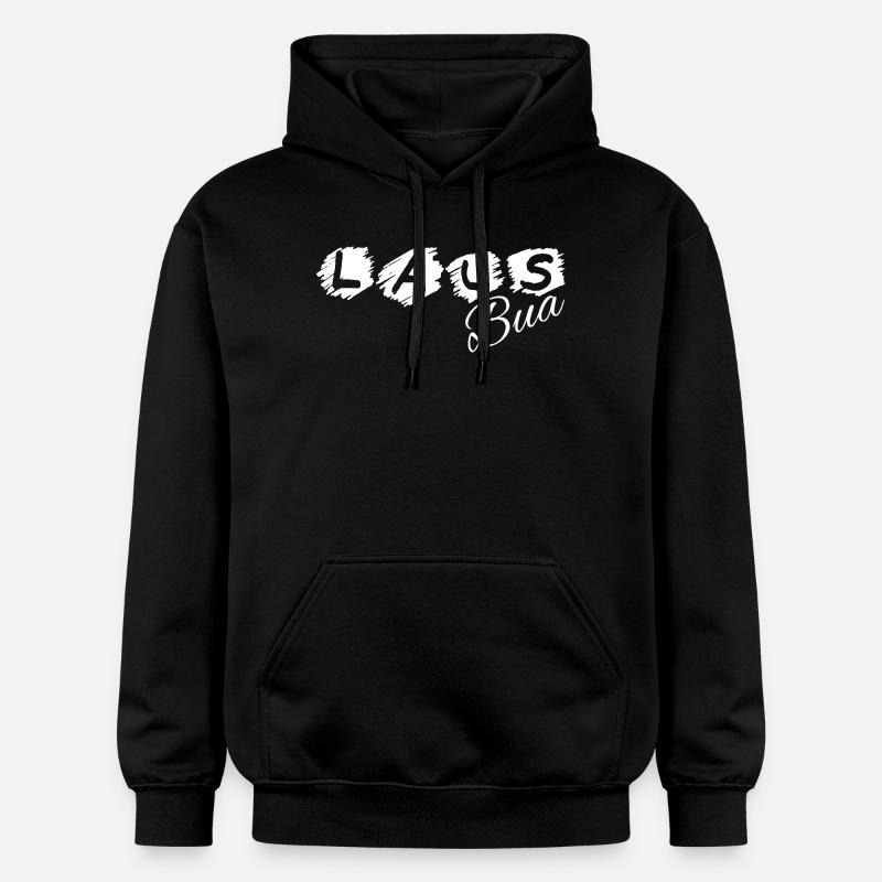 Lausbua - Lausbub - naughty boy, dialect - Gildan Unisex Softstyle® Midweight Hoodie - black