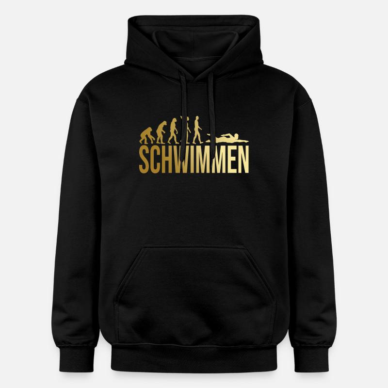 Evolution Schwimmen - Gildan Unisex Softstyle® Midweight Hoodie - Schwarz