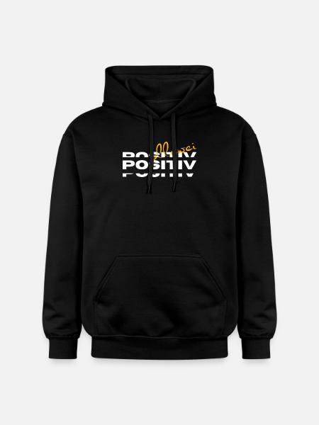 Ollewei positive - always positive - Gildan Unisex Softstyle® Midweight Hoodie - black