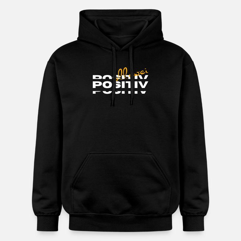 Ollewei positif - toujours positif - Sweat à capuche Softstyle® Gildan Unisexe - noir