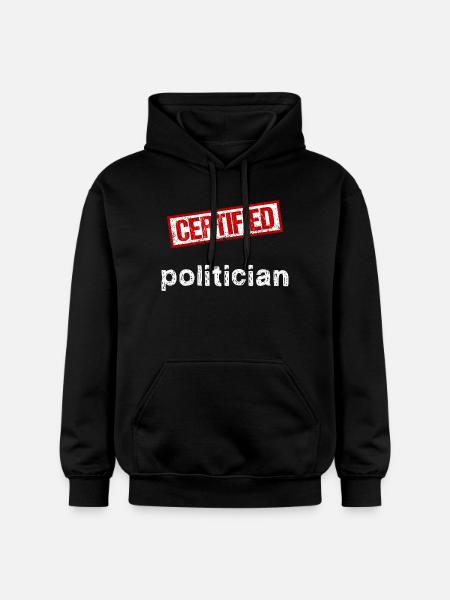 Politician - Gildan Unisex Softstyle® Midweight Hoodie - black