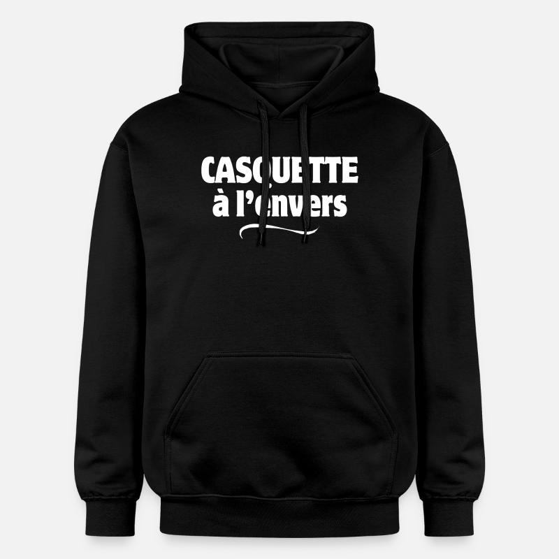 casquette, casquette à l'envers - Sweat à capuche Softstyle® Gildan Unisexe - noir