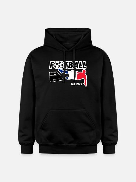 Fußball Fieber Frankreich - Gildan Unisex Softstyle® Midweight Hoodie - Schwarz