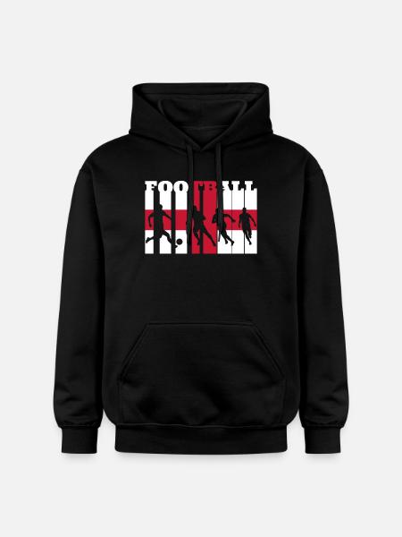 Englischer Fußball - Gildan Unisex Softstyle® Midweight Hoodie - Schwarz