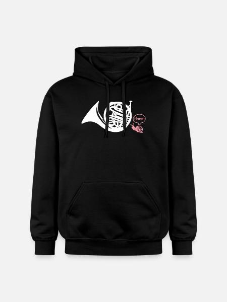 Waldhorn Hornist - Gildan Unisex Softstyle® Midweight Hoodie - Schwarz