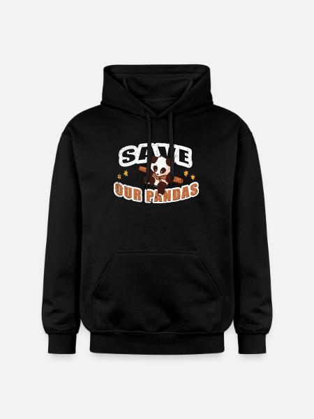 Save our Pandas - Gildan Unisex Softstyle® Midweight Hoodie - black