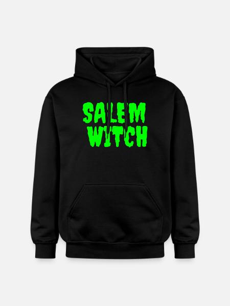 SalemWitch Halloween Design - Gildan Unisex Softstyle® Midweight Hoodie - black