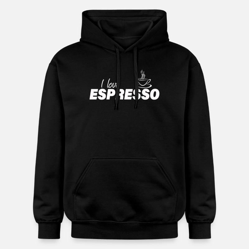 J’ADORE L’ESPRESSO - Sweat à capuche Softstyle® Gildan Unisexe - noir