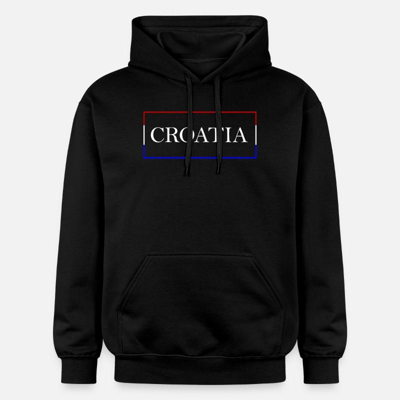 Croatie Design Kroatien - Sweat à capuche Softstyle® Gildan Unisexe - noir