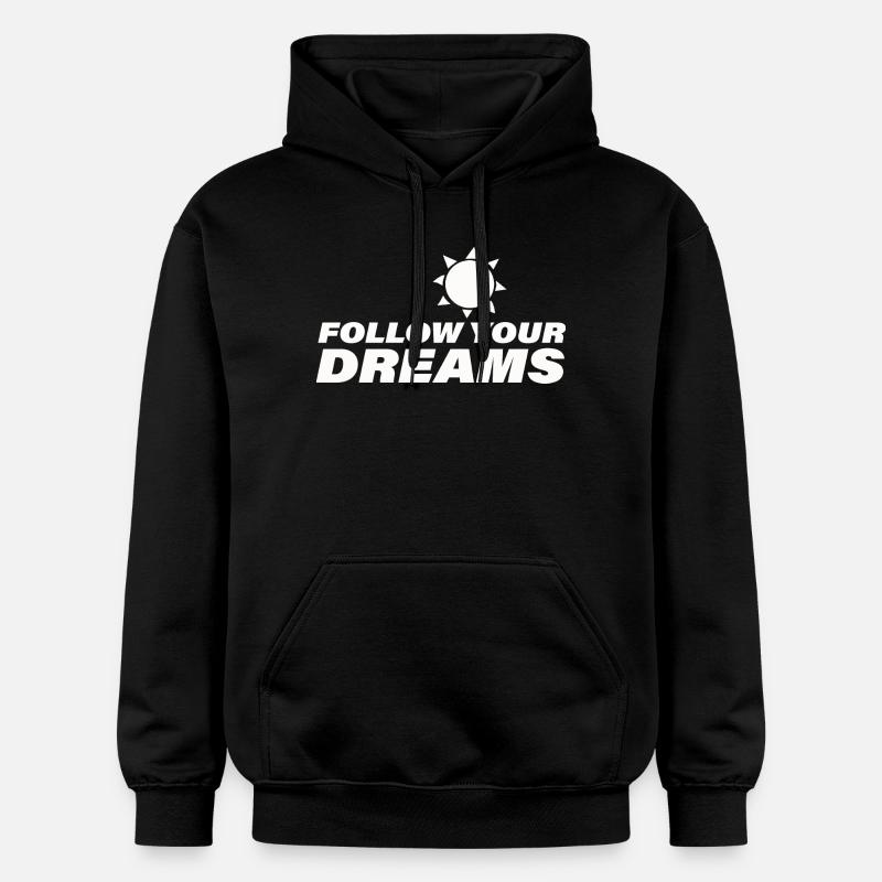 SUIVEZ VOS RÊVES - Sweat à capuche Softstyle® Gildan Unisexe - noir