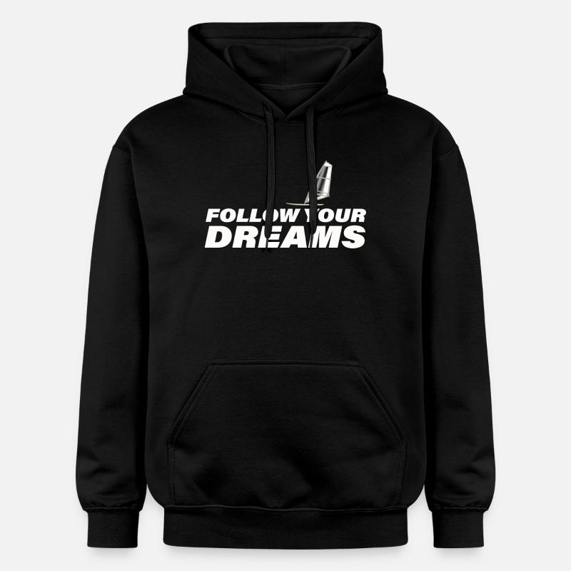 SUIVEZ VOS RÊVES - Sweat à capuche Softstyle® Gildan Unisexe - noir