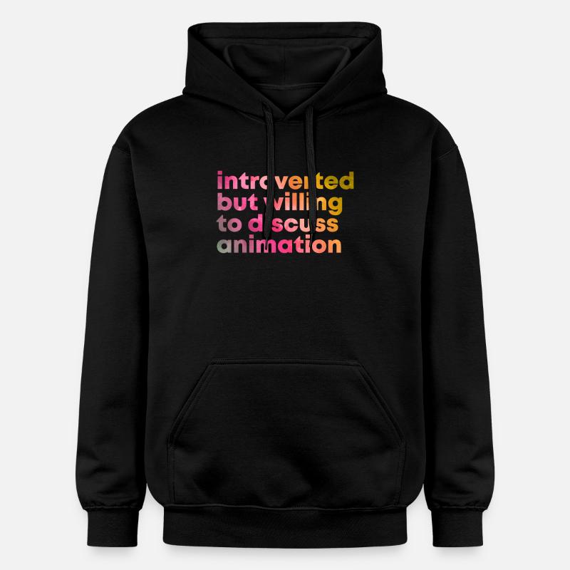 Animation Animation Animation - Gildan Unisex Softstyle® Midweight Hoodie - black