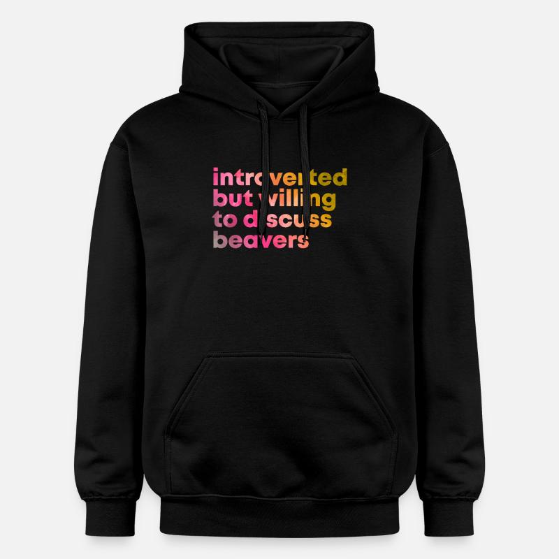 Bæver - Gildan Softstyle® Midweight unisex-hoodie - sort