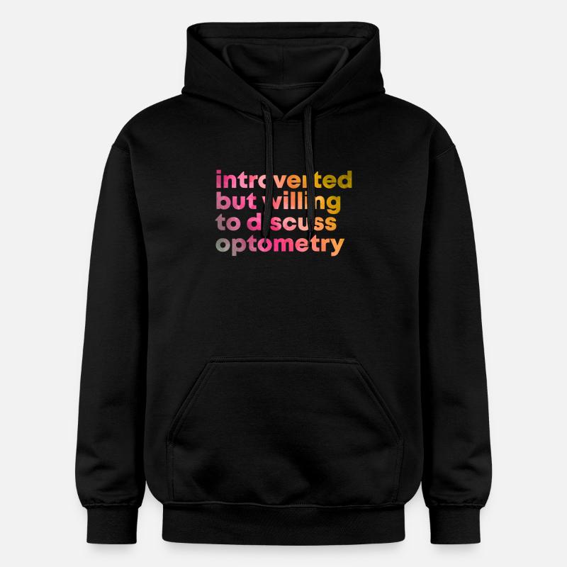 Optométrie - Sweat à capuche Softstyle® Gildan Unisexe - noir