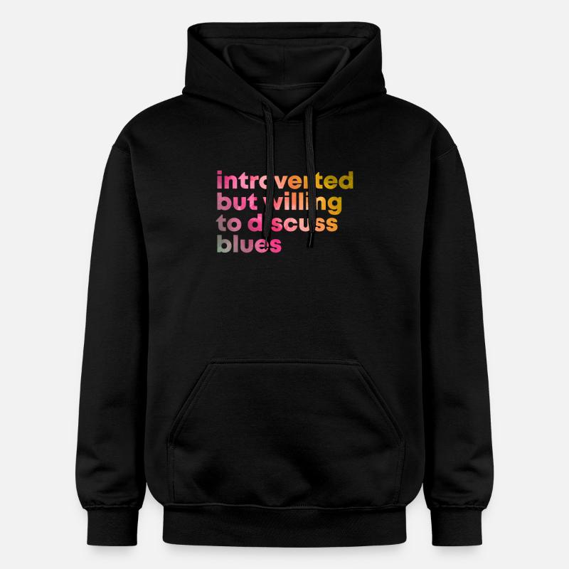 blues - Sweat à capuche Softstyle® Gildan Unisexe - noir
