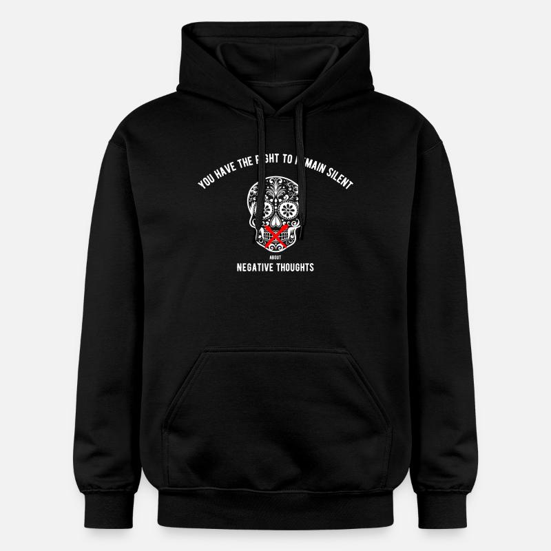 Droit de garder le silence - Sweat à capuche Softstyle® Gildan Unisexe - noir