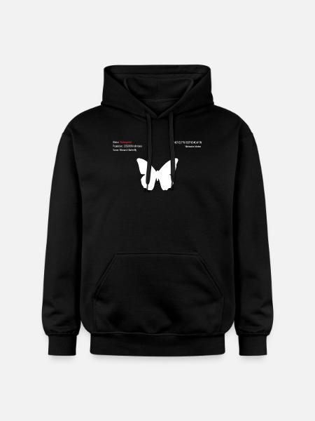 Papillon - Sweat à capuche Softstyle® Gildan Unisexe - noir